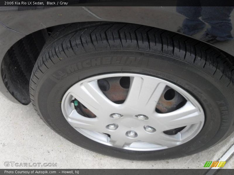 Black / Gray 2006 Kia Rio LX Sedan