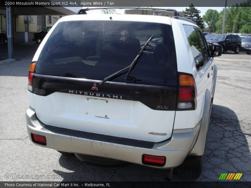 Alpine White / Tan 2000 Mitsubishi Montero Sport XLS 4x4