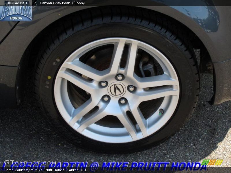 Carbon Gray Pearl / Ebony 2007 Acura TL 3.2