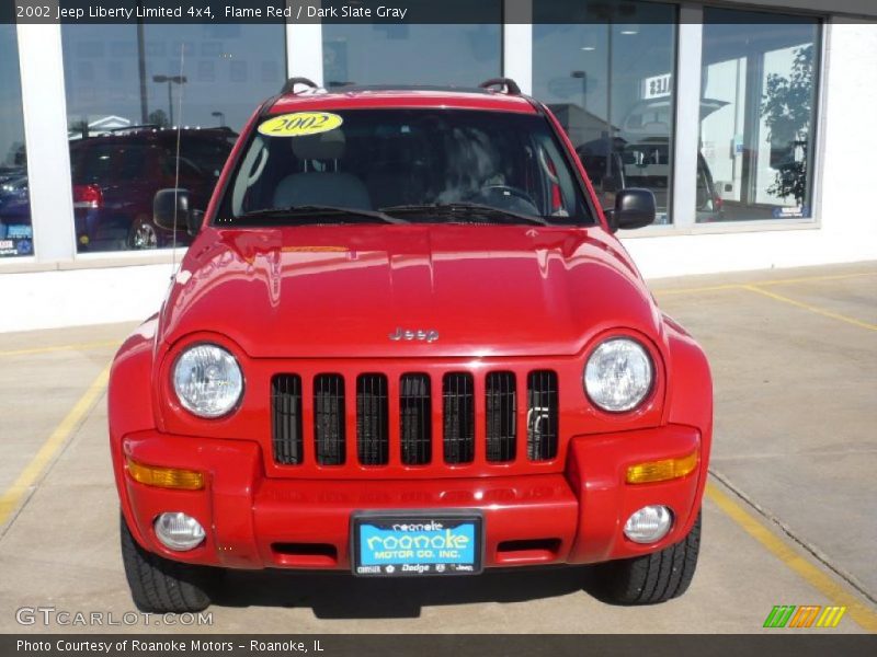 Flame Red / Dark Slate Gray 2002 Jeep Liberty Limited 4x4