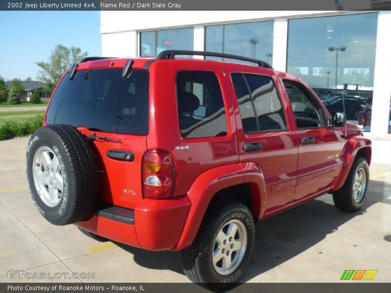 Flame Red / Dark Slate Gray 2002 Jeep Liberty Limited 4x4