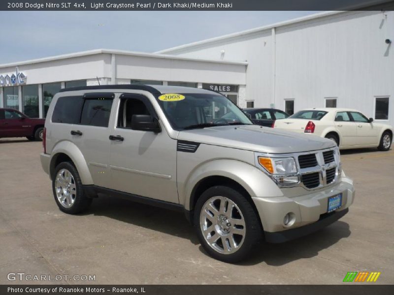 Light Graystone Pearl / Dark Khaki/Medium Khaki 2008 Dodge Nitro SLT 4x4
