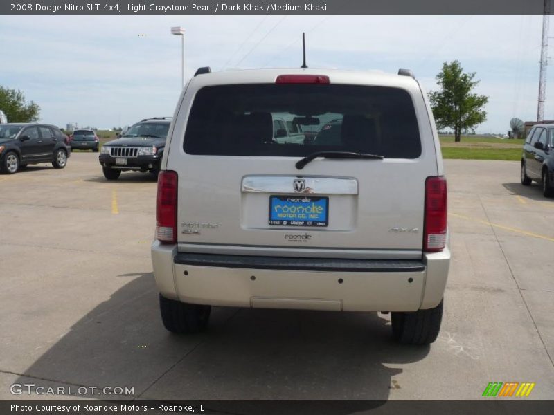 Light Graystone Pearl / Dark Khaki/Medium Khaki 2008 Dodge Nitro SLT 4x4