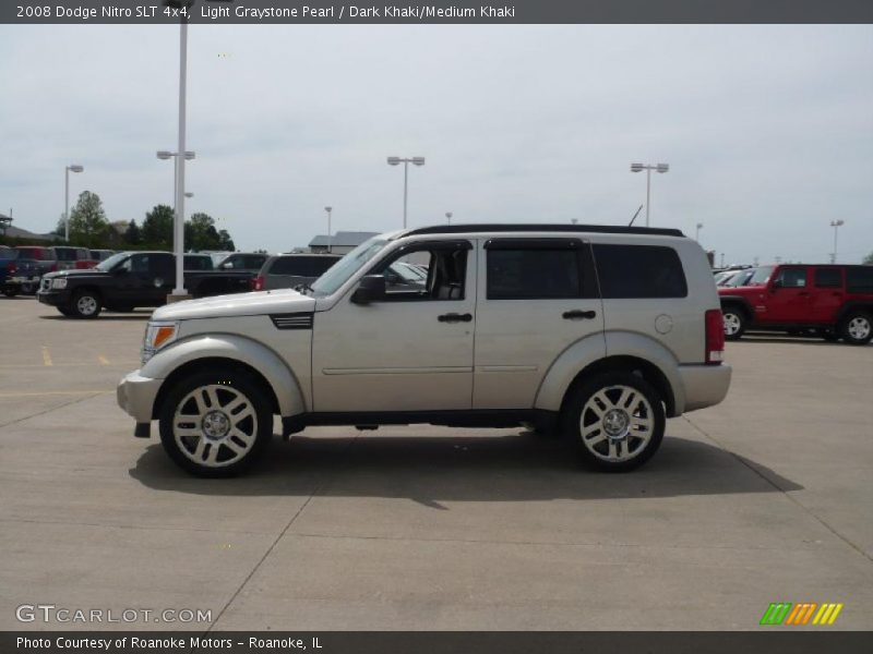 Light Graystone Pearl / Dark Khaki/Medium Khaki 2008 Dodge Nitro SLT 4x4