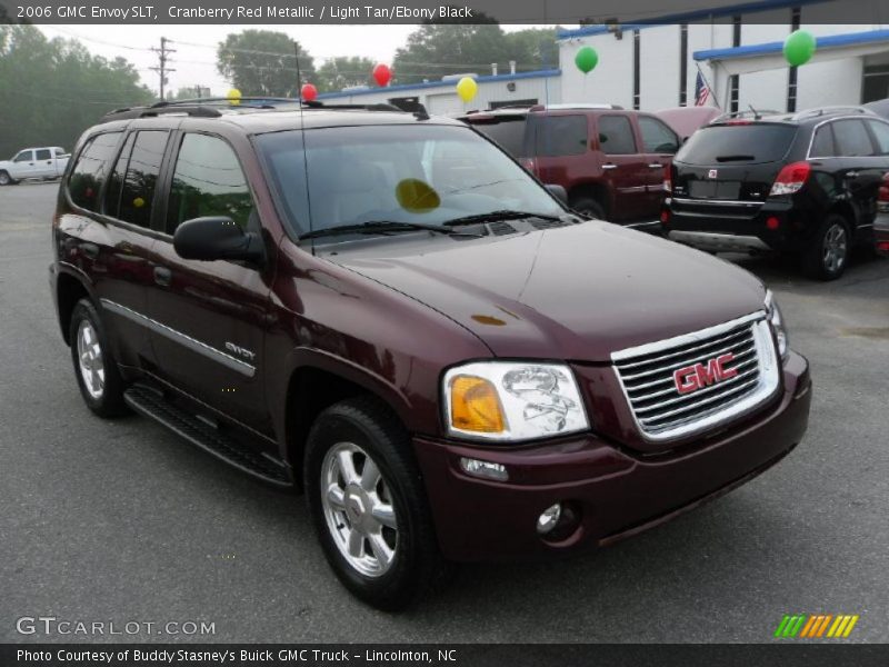 Cranberry Red Metallic / Light Tan/Ebony Black 2006 GMC Envoy SLT