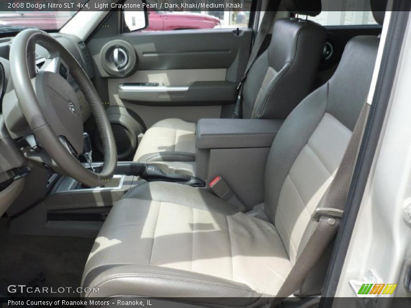 Light Graystone Pearl / Dark Khaki/Medium Khaki 2008 Dodge Nitro SLT 4x4