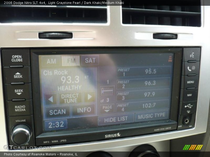 Light Graystone Pearl / Dark Khaki/Medium Khaki 2008 Dodge Nitro SLT 4x4