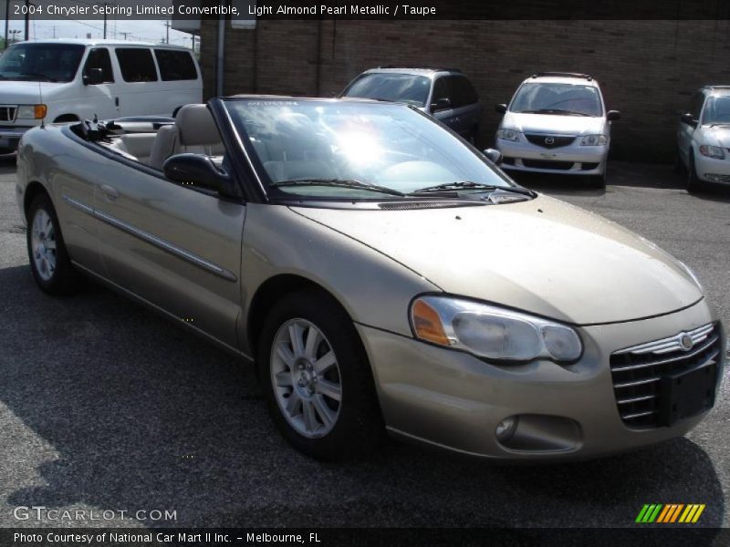 Light Almond Pearl Metallic / Taupe 2004 Chrysler Sebring Limited Convertible