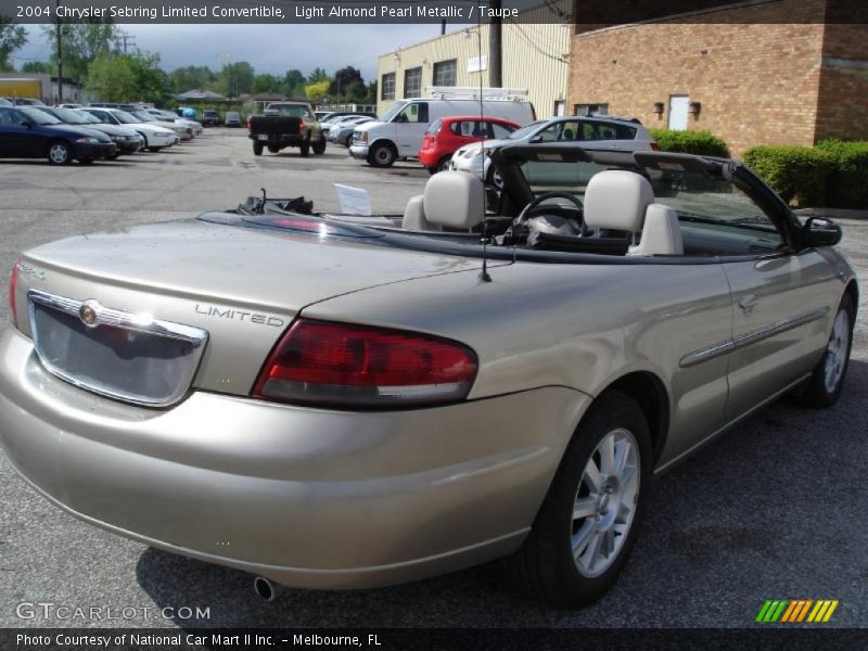 Light Almond Pearl Metallic / Taupe 2004 Chrysler Sebring Limited Convertible