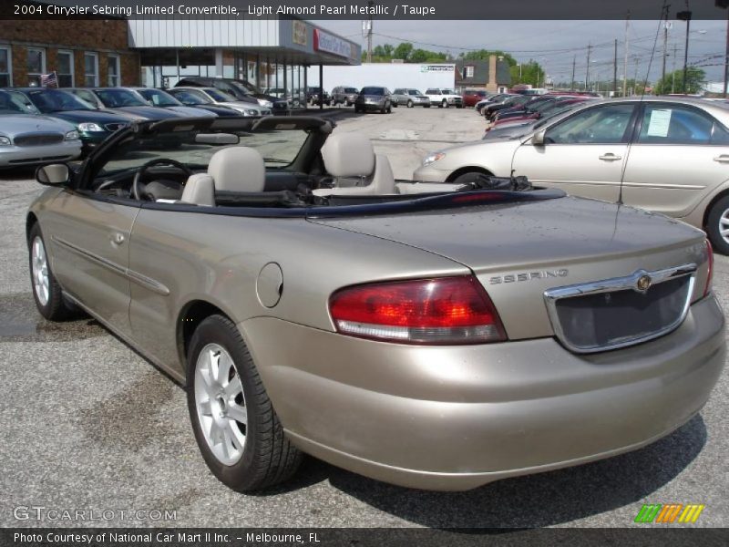 Light Almond Pearl Metallic / Taupe 2004 Chrysler Sebring Limited Convertible