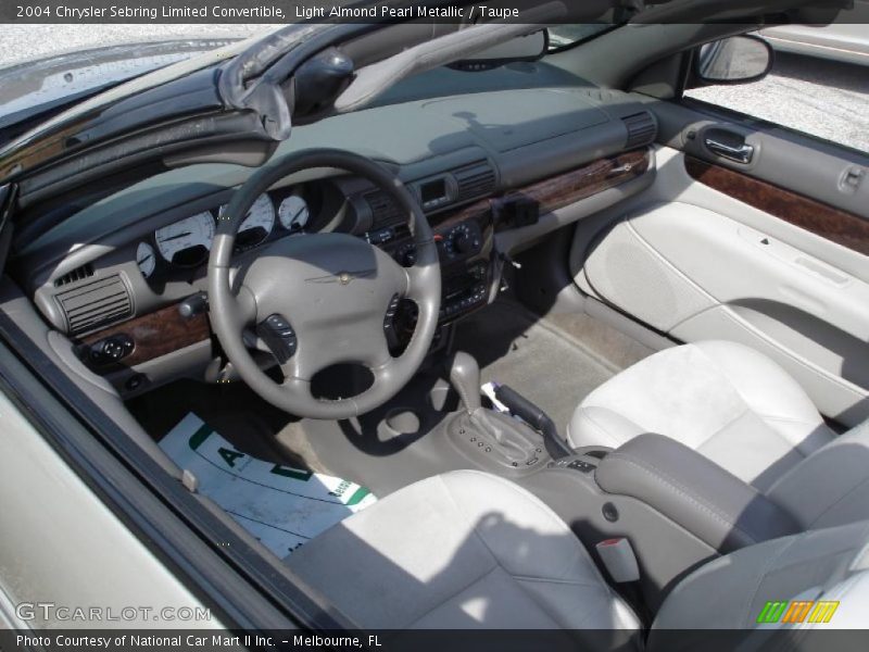 Light Almond Pearl Metallic / Taupe 2004 Chrysler Sebring Limited Convertible