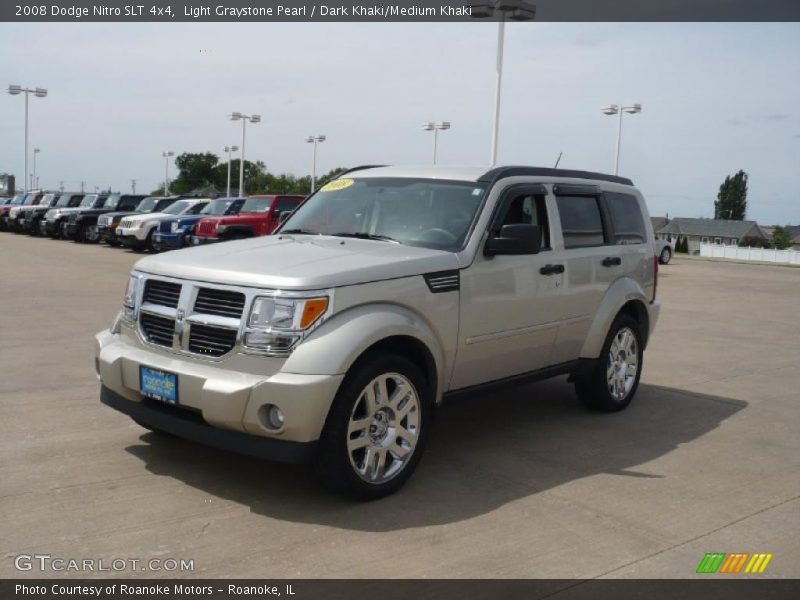 Light Graystone Pearl / Dark Khaki/Medium Khaki 2008 Dodge Nitro SLT 4x4