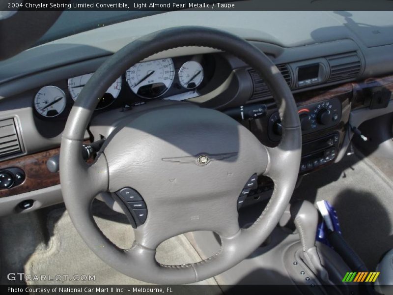 Light Almond Pearl Metallic / Taupe 2004 Chrysler Sebring Limited Convertible