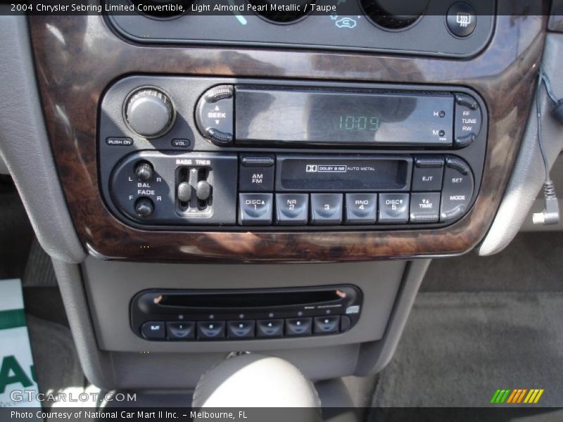 Light Almond Pearl Metallic / Taupe 2004 Chrysler Sebring Limited Convertible