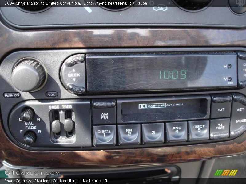 Light Almond Pearl Metallic / Taupe 2004 Chrysler Sebring Limited Convertible