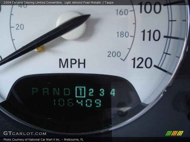 Light Almond Pearl Metallic / Taupe 2004 Chrysler Sebring Limited Convertible