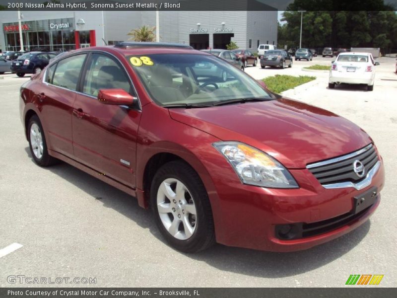 Sonoma Sunset Metallic / Blond 2008 Nissan Altima Hybrid
