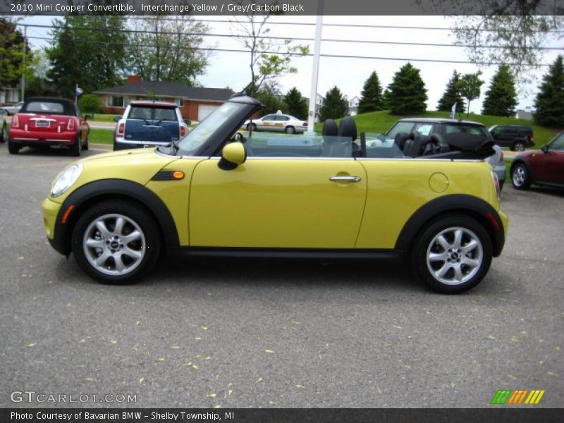Interchange Yellow / Grey/Carbon Black 2010 Mini Cooper Convertible