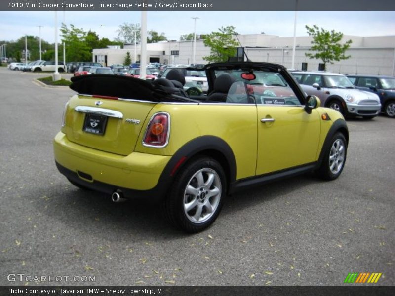 Interchange Yellow / Grey/Carbon Black 2010 Mini Cooper Convertible