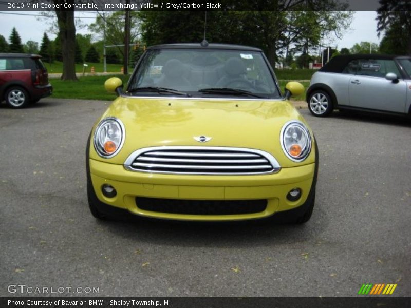 Interchange Yellow / Grey/Carbon Black 2010 Mini Cooper Convertible