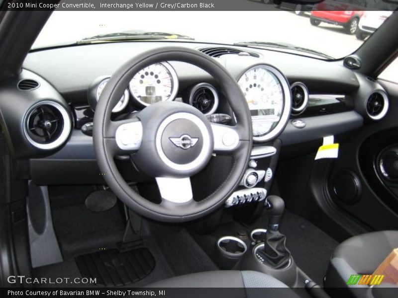 Interchange Yellow / Grey/Carbon Black 2010 Mini Cooper Convertible