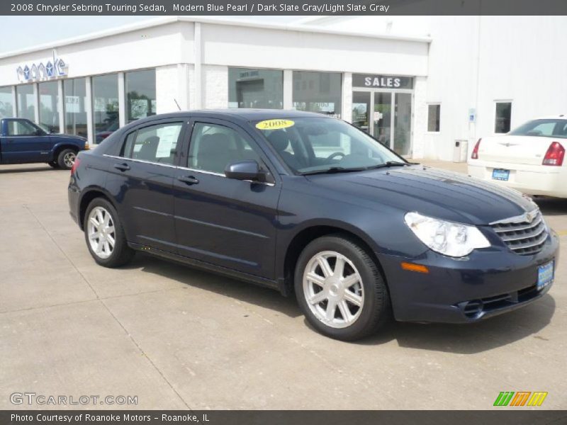 Modern Blue Pearl / Dark Slate Gray/Light Slate Gray 2008 Chrysler Sebring Touring Sedan