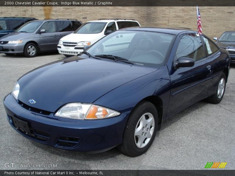 Indigo Blue Metallic / Graphite 2000 Chevrolet Cavalier Coupe