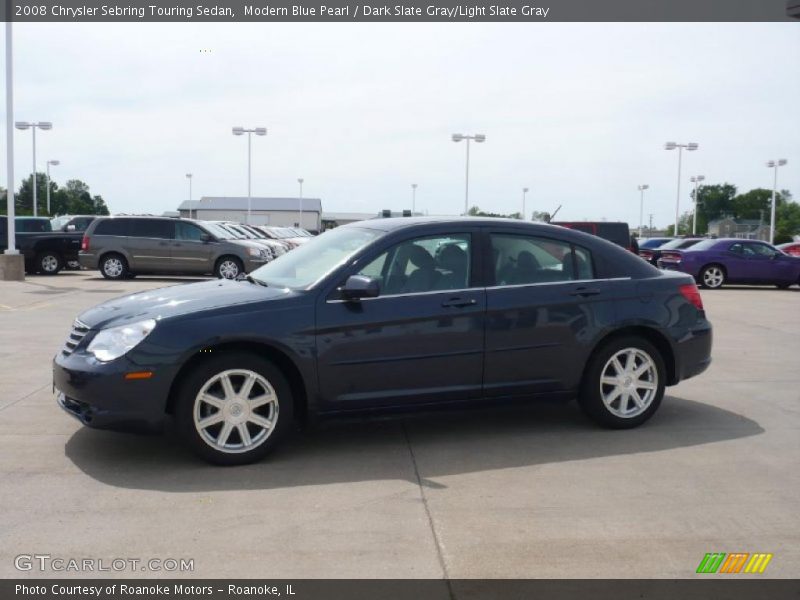 Modern Blue Pearl / Dark Slate Gray/Light Slate Gray 2008 Chrysler Sebring Touring Sedan