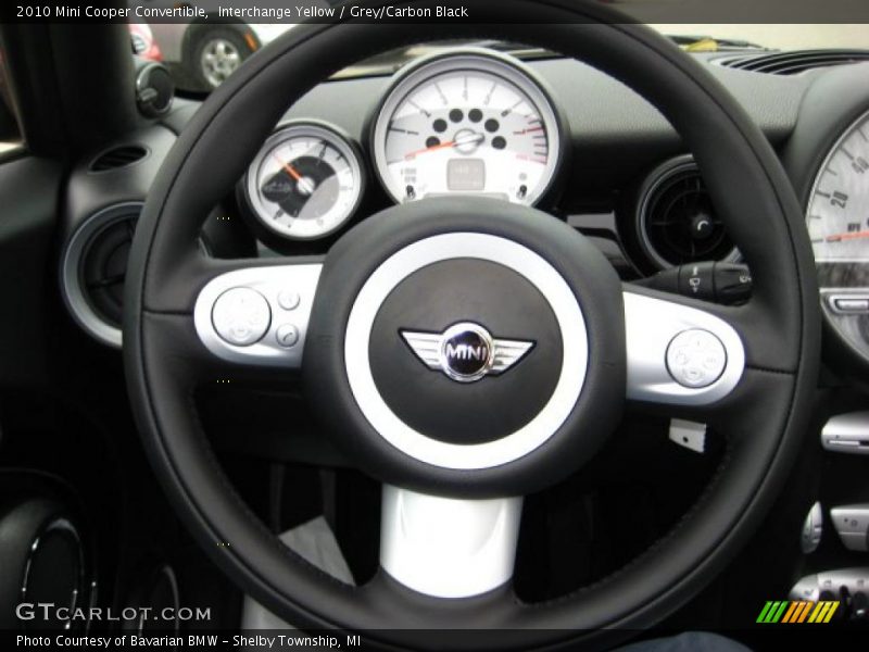 Interchange Yellow / Grey/Carbon Black 2010 Mini Cooper Convertible
