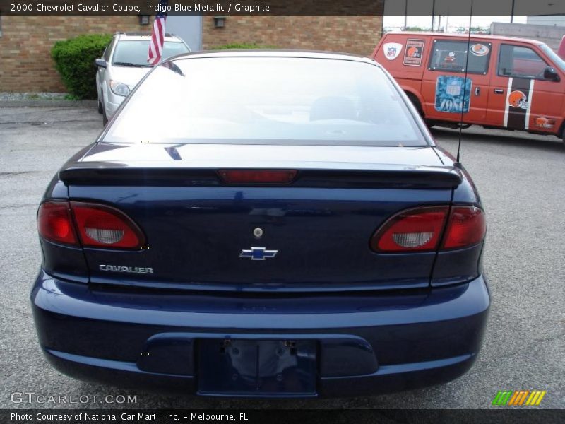 Indigo Blue Metallic / Graphite 2000 Chevrolet Cavalier Coupe