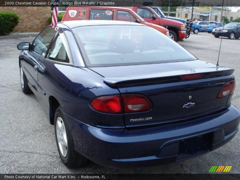 Indigo Blue Metallic / Graphite 2000 Chevrolet Cavalier Coupe