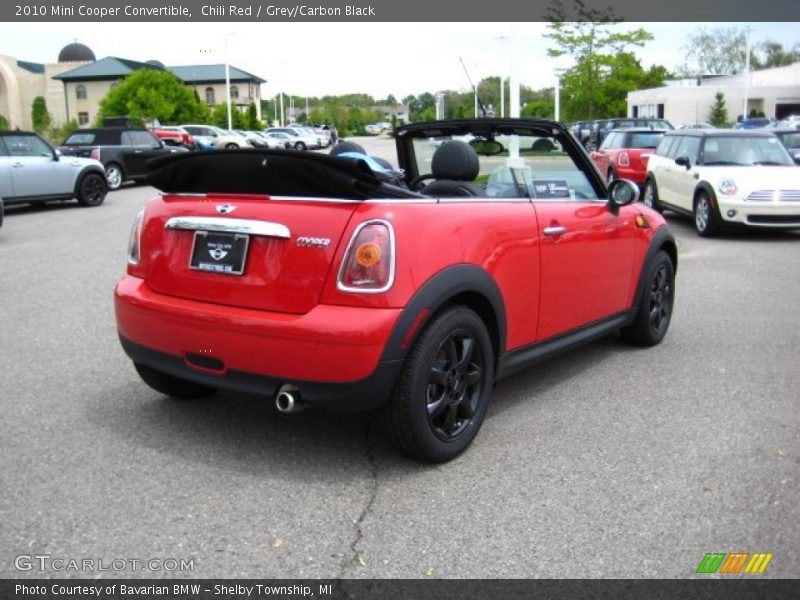 Chili Red / Grey/Carbon Black 2010 Mini Cooper Convertible