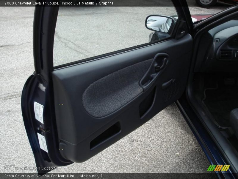 Indigo Blue Metallic / Graphite 2000 Chevrolet Cavalier Coupe
