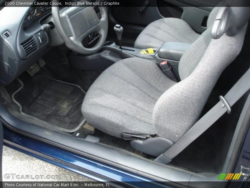 Indigo Blue Metallic / Graphite 2000 Chevrolet Cavalier Coupe