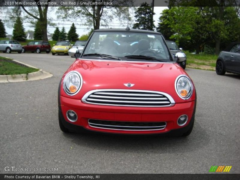 Chili Red / Grey/Carbon Black 2010 Mini Cooper Convertible