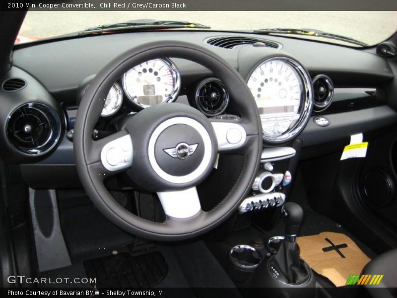 Chili Red / Grey/Carbon Black 2010 Mini Cooper Convertible