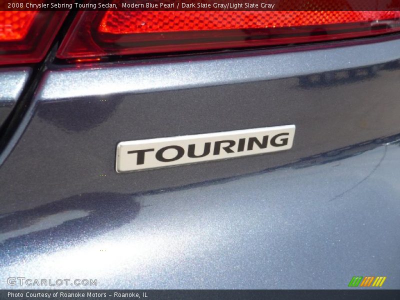 Modern Blue Pearl / Dark Slate Gray/Light Slate Gray 2008 Chrysler Sebring Touring Sedan