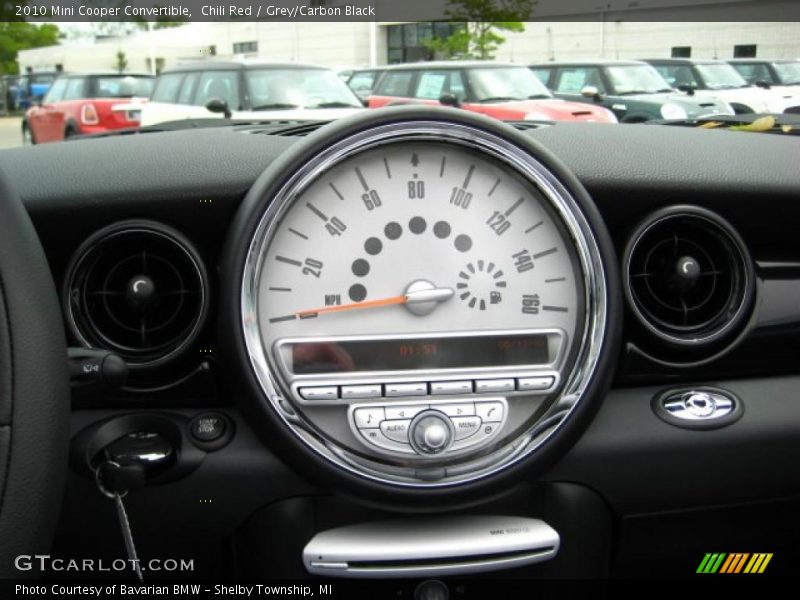 Chili Red / Grey/Carbon Black 2010 Mini Cooper Convertible