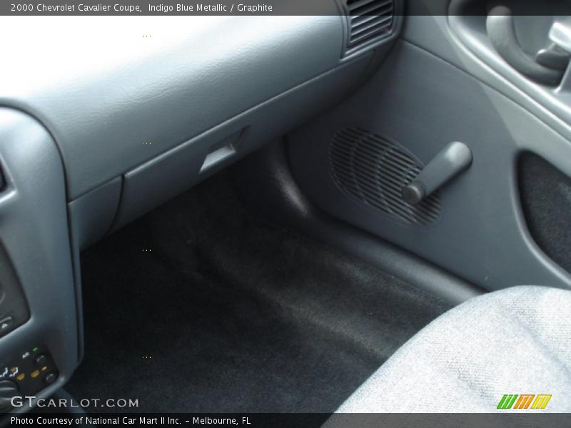 Indigo Blue Metallic / Graphite 2000 Chevrolet Cavalier Coupe