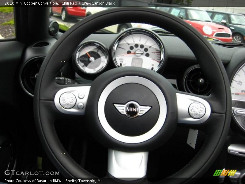 Chili Red / Grey/Carbon Black 2010 Mini Cooper Convertible