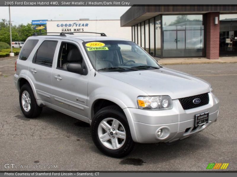 Silver Metallic / Medium/Dark Flint Grey 2005 Ford Escape Hybrid 4WD