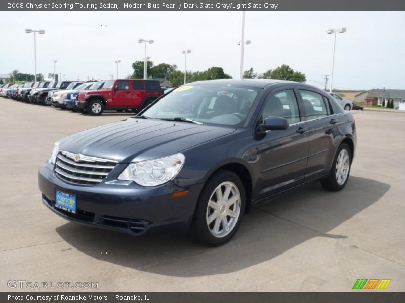 Modern Blue Pearl / Dark Slate Gray/Light Slate Gray 2008 Chrysler Sebring Touring Sedan