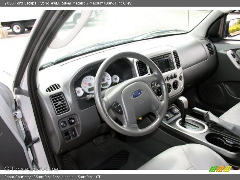 Silver Metallic / Medium/Dark Flint Grey 2005 Ford Escape Hybrid 4WD
