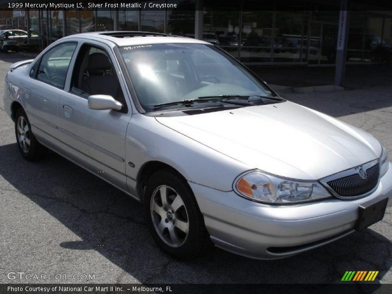 Silver Frost Metallic / Greystone 1999 Mercury Mystique LS
