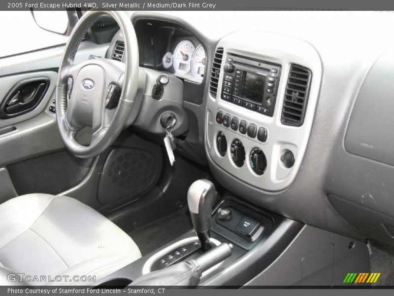 Silver Metallic / Medium/Dark Flint Grey 2005 Ford Escape Hybrid 4WD