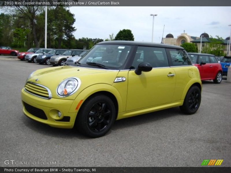 Interchange Yellow / Grey/Carbon Black 2010 Mini Cooper Hardtop