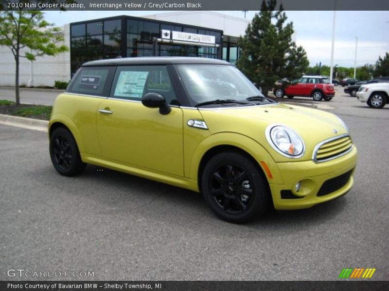Interchange Yellow / Grey/Carbon Black 2010 Mini Cooper Hardtop