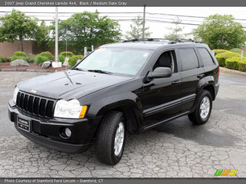 Black / Medium Slate Gray 2007 Jeep Grand Cherokee Laredo 4x4