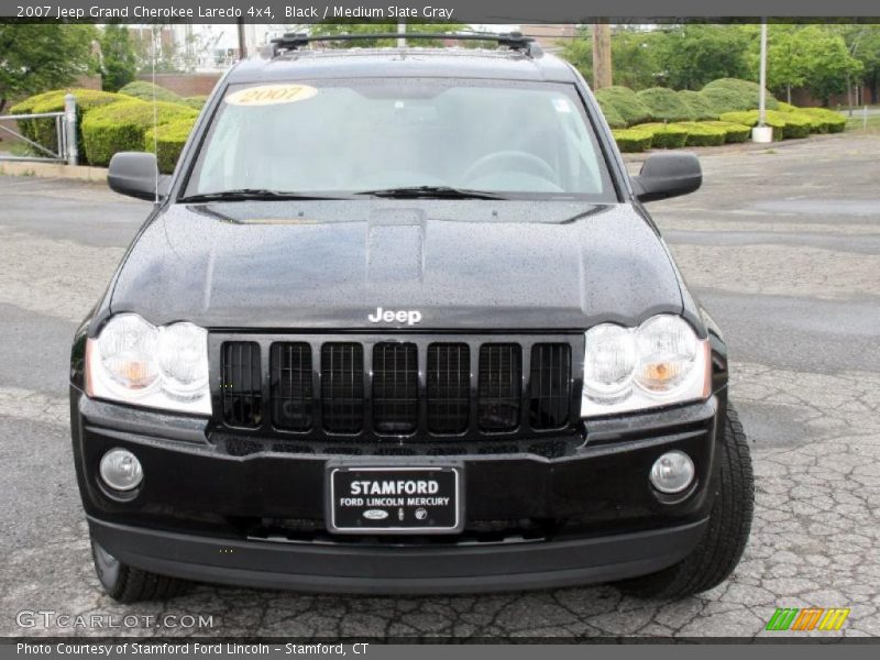 Black / Medium Slate Gray 2007 Jeep Grand Cherokee Laredo 4x4