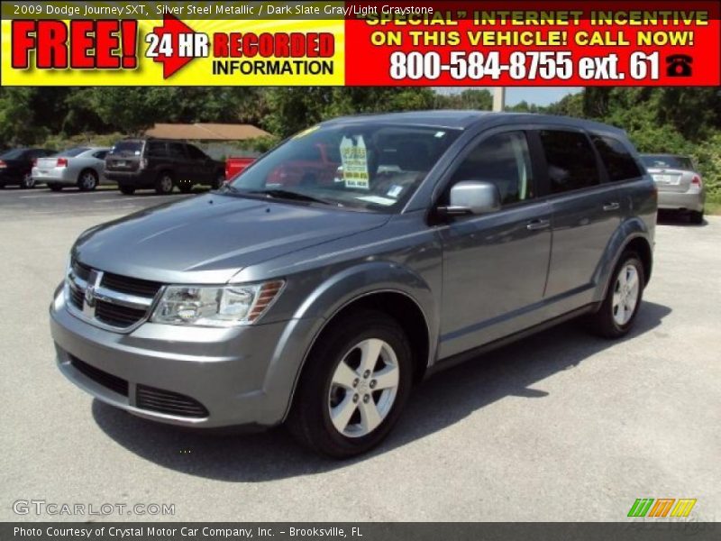Silver Steel Metallic / Dark Slate Gray/Light Graystone 2009 Dodge Journey SXT